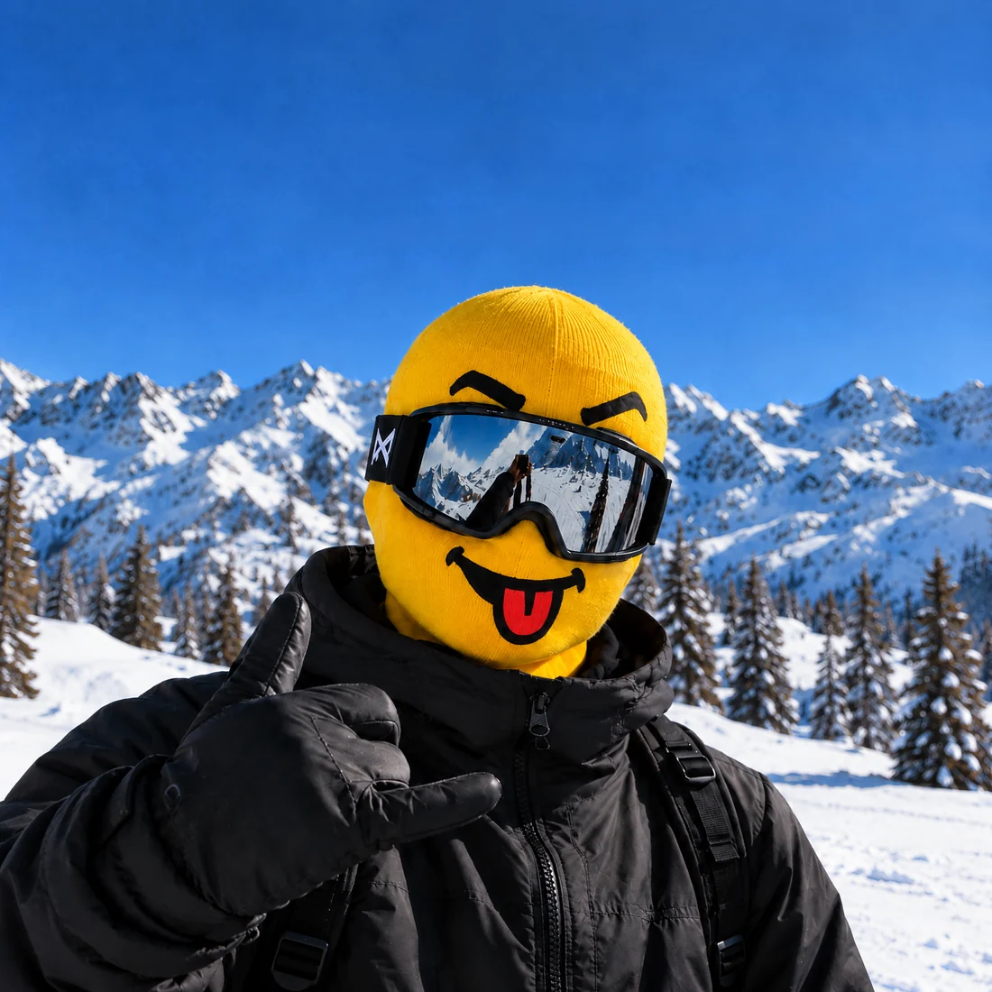 Tongue Out ski mask